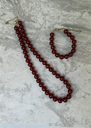 Karneol armbånd Rødbrun By ANTHON